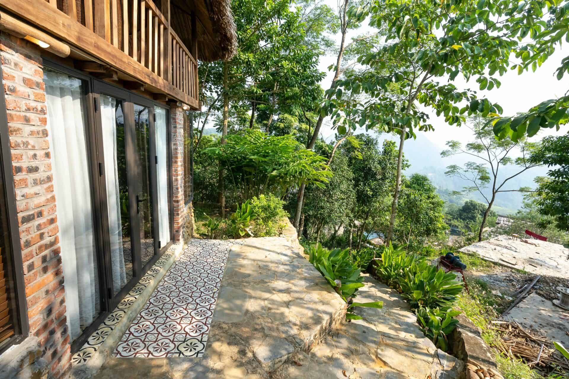 Back Porch With Trees